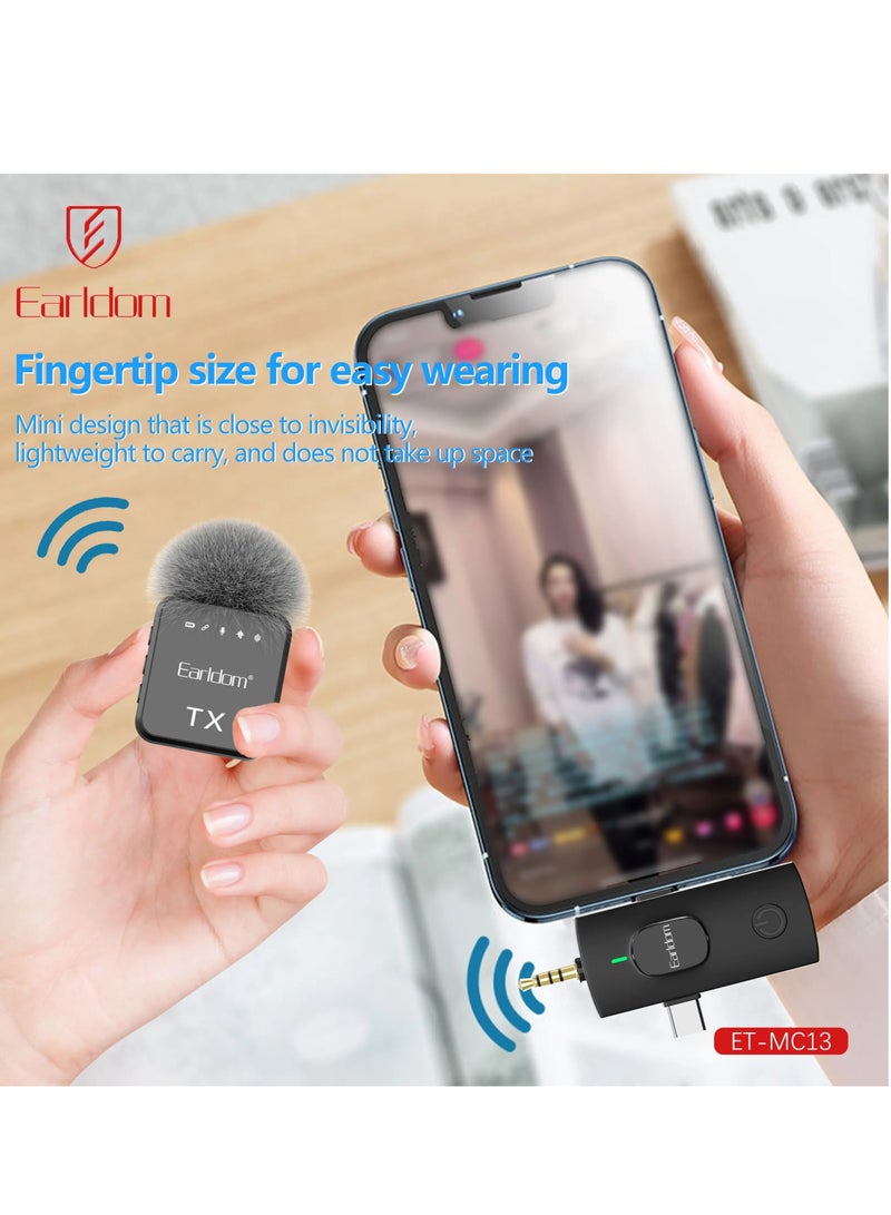 Earldom MC13 AfroCrafts Portable 3in1 Wireless Collar Clip Microphone - Image 3