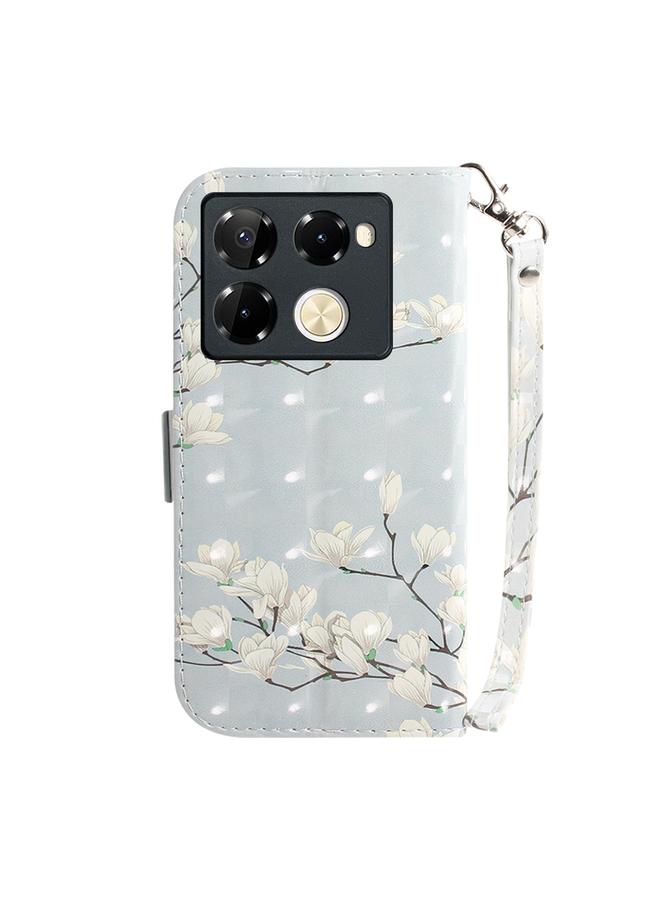 Case For Infinix Note 40 Pro 4G / Note 40 Pro 5G 3D Colored Horizontal Flip Leather Phone Case  - Image 3