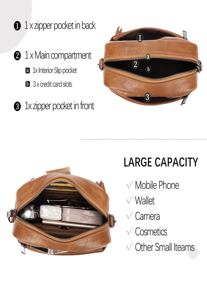 KL928 Small Crossbody Bags for Women, Soft FAUX Leather Cell Phone Purse，Adjustable Strap Shoulder Handbags Wallet Purse - Image 5