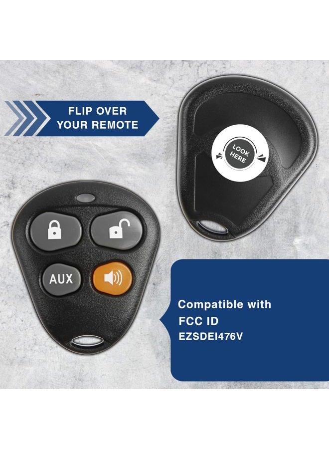 KeylessOption Keyless Entry Remote Starter Car Key Fob Alarm for Aftermarket Viper Automate EZSDEI474V 474V - Image 5