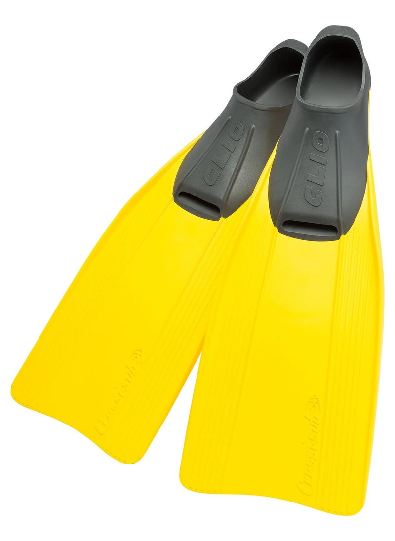 Cressi-Sub Cressi CLIO Full Foot Fins for Snorkeling, Diving and Swimming, Yellow  - Image 1