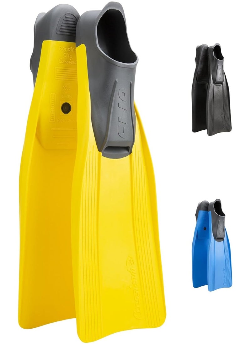 Cressi-Sub Cressi CLIO Full Foot Fins for Snorkeling, Diving and Swimming, Yellow  - Image 4