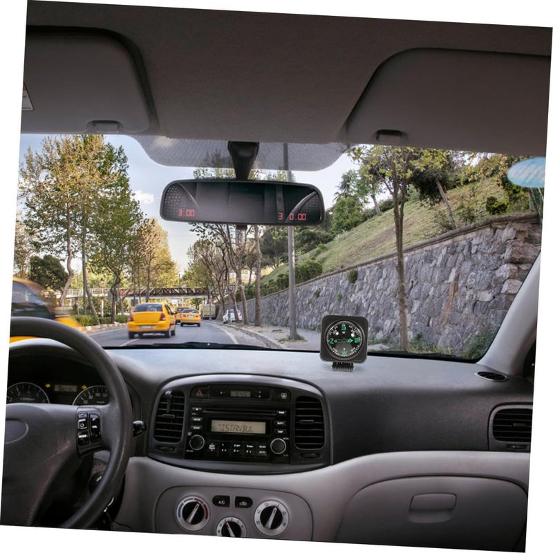 2 Pcs Adjustable Vehicle Dash Compass Ball Self Adhesive Base For Car Truck SUV Outdoor Use Explorer Automotive Direction Pointing Compass For Hiking Boating Camping Sports - Image 4