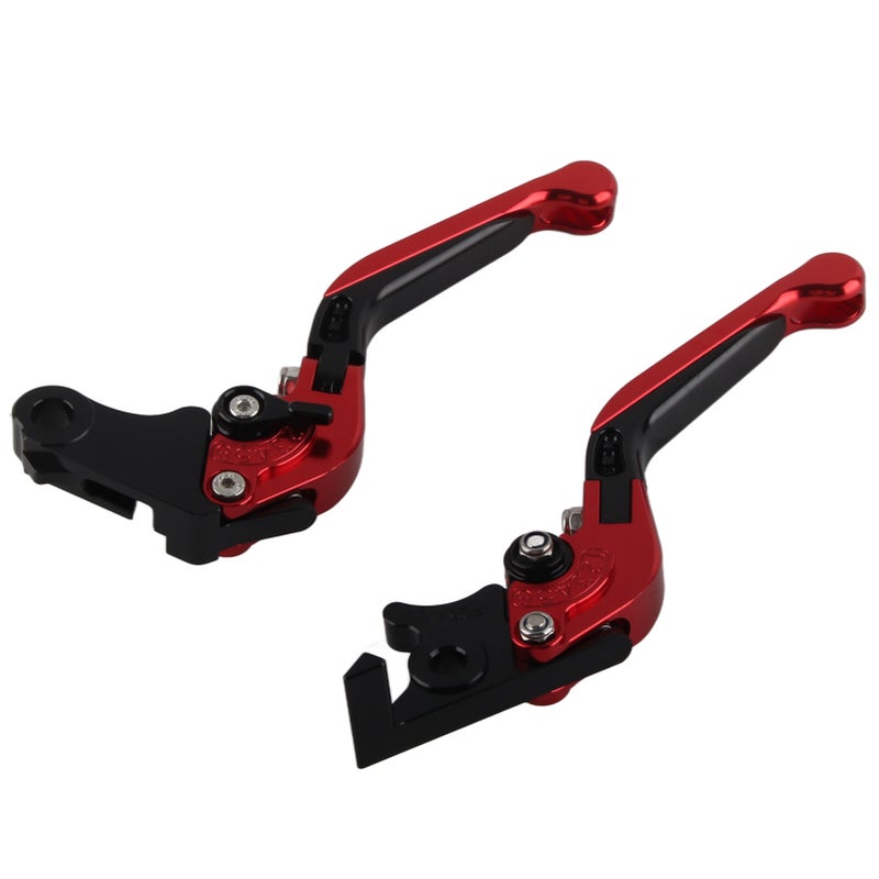 مقلب مقبض قابلة للطي من سبائك الألومنيوم CNC 6061 بأطولية قابلة للتعديل لـ Trail 125 Monkey 125 Super CUB110 - اللون الأحمر - Image 5