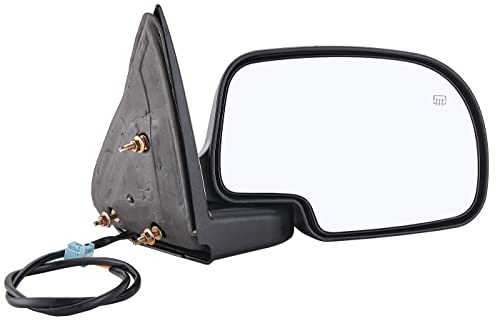 ZAPOSTS Side View Mirror Replacement Fit for 20032006 Chevy Silverado 1500 2500 HD 3500 HDGMC Sierra 1500 2500 HDGMC YukonYukon XL 1500 Black Power Adjusted Heated Manual Folding Passenger Side