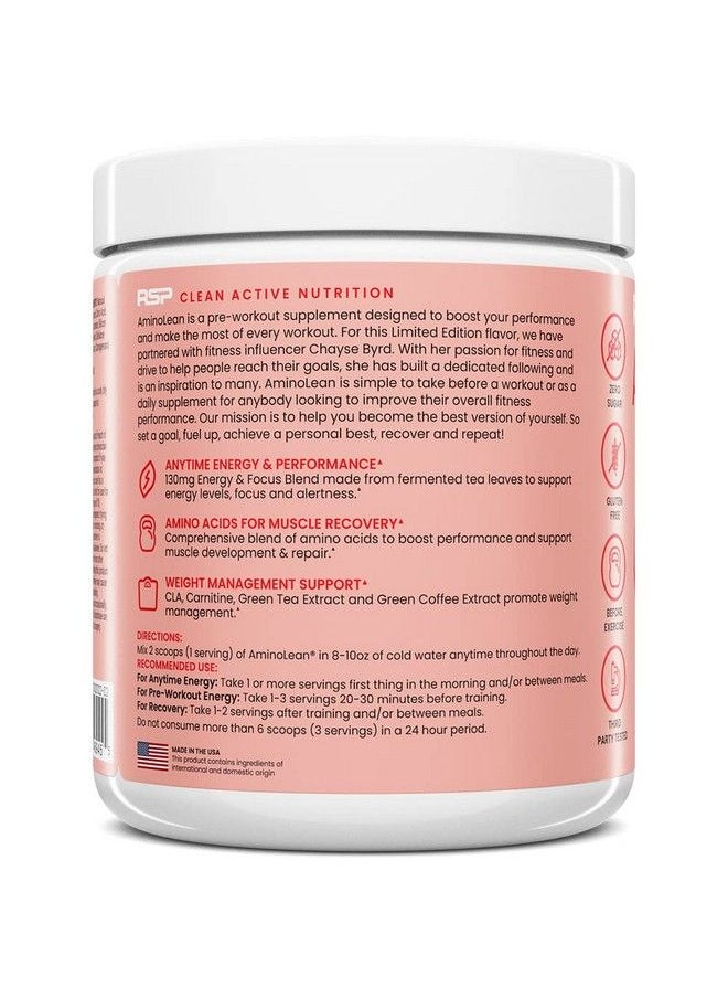 RSP Nutrition - Aminolean Pre Workout Powder Amino Energy & Weight Management With Bcaa Amino Acids & Natural Caffeine Cherry On Top 30 Serv - Image 1