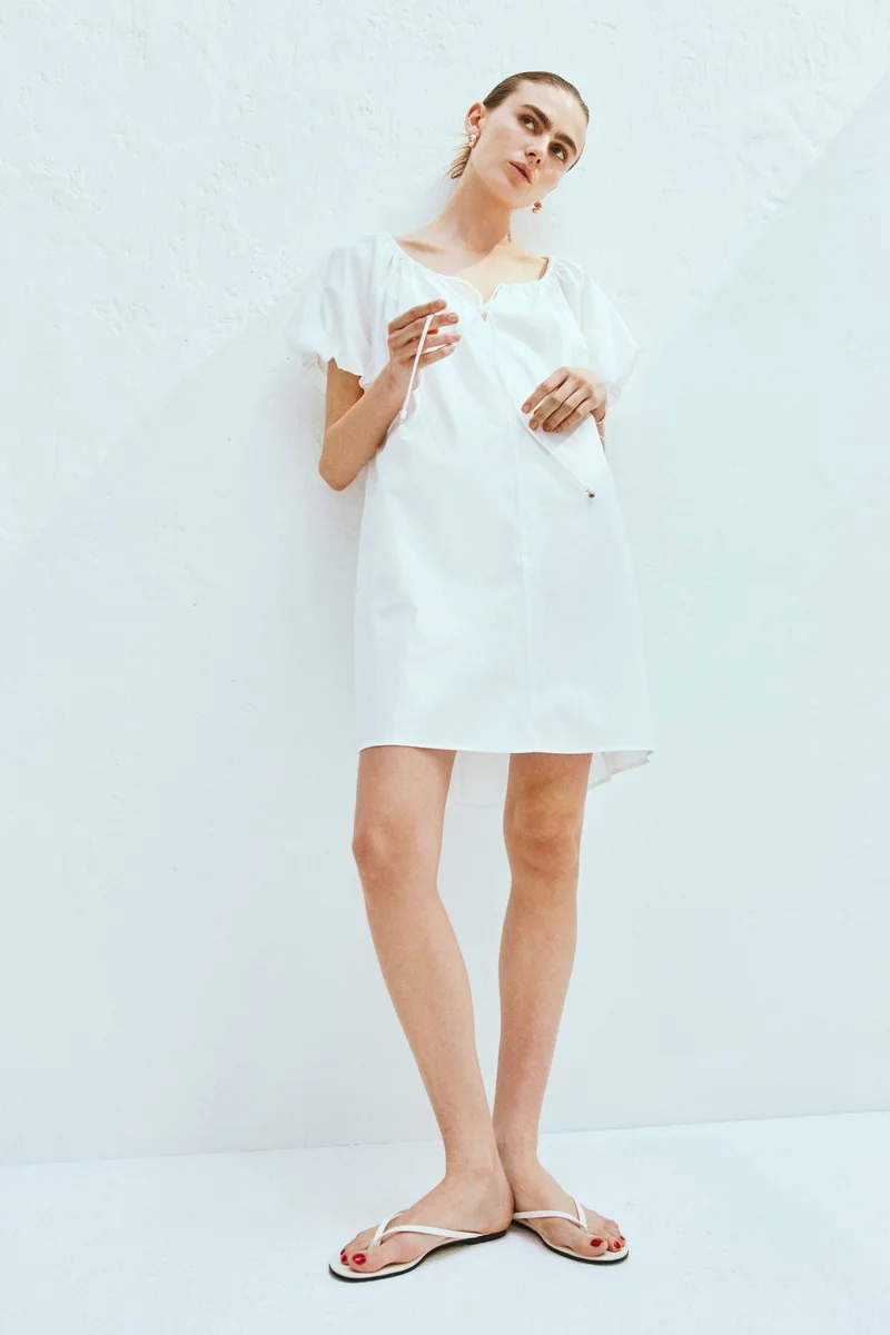 H&M Drawstring-Neck Dress