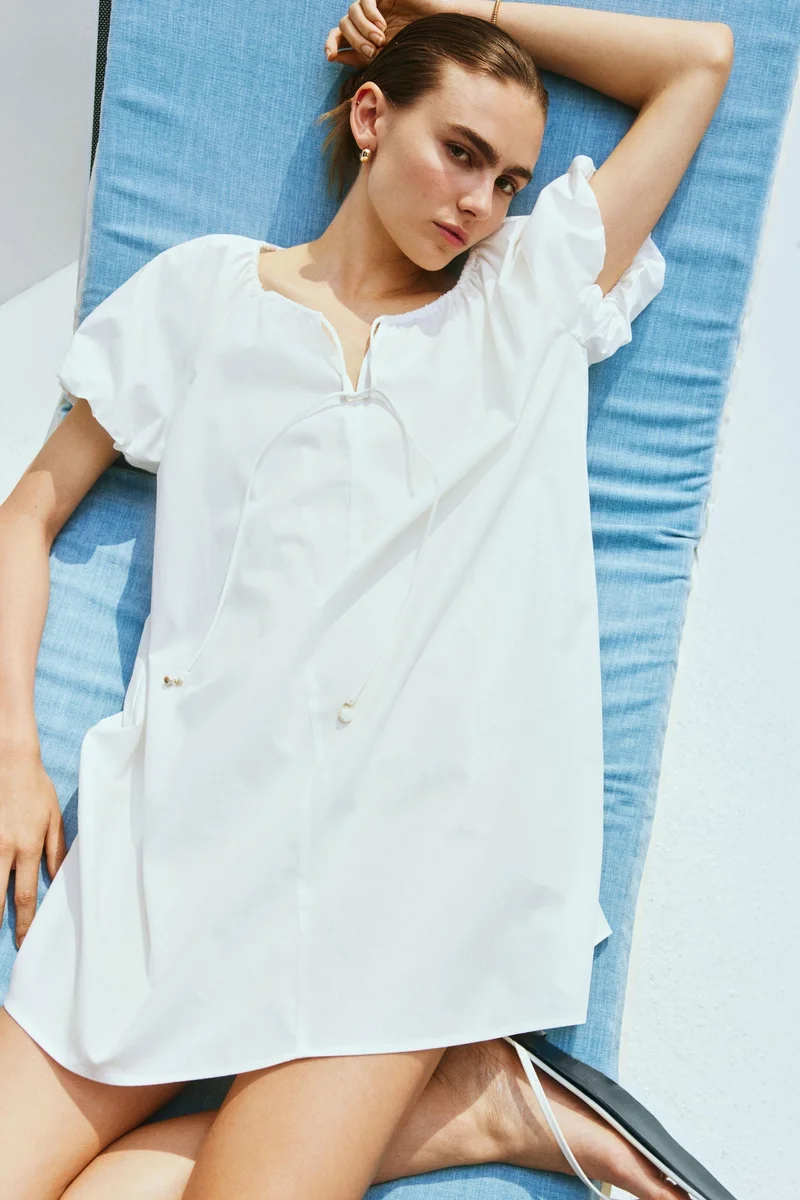 H&M Drawstring-Neck Dress