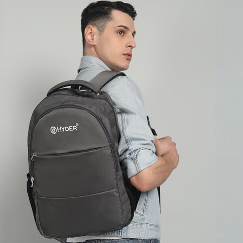 HYDER Flow 30L Multipurpose Backpack For Men,Women, Boys And Girls Bags for College, School, Travel, Office and Daily Use - Durable, Comfortable, and Stylish Bag/Backpacks (Grey) - Image 2