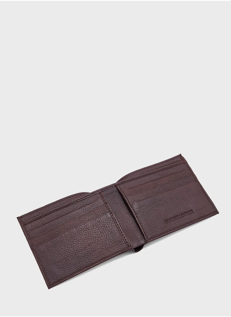Robert Wood - Genuine Leather Bi Fold Wallet - Image 1