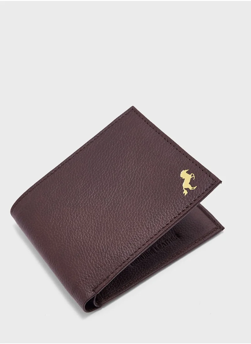 Robert Wood Genuine Leather Bi Fold Wallet