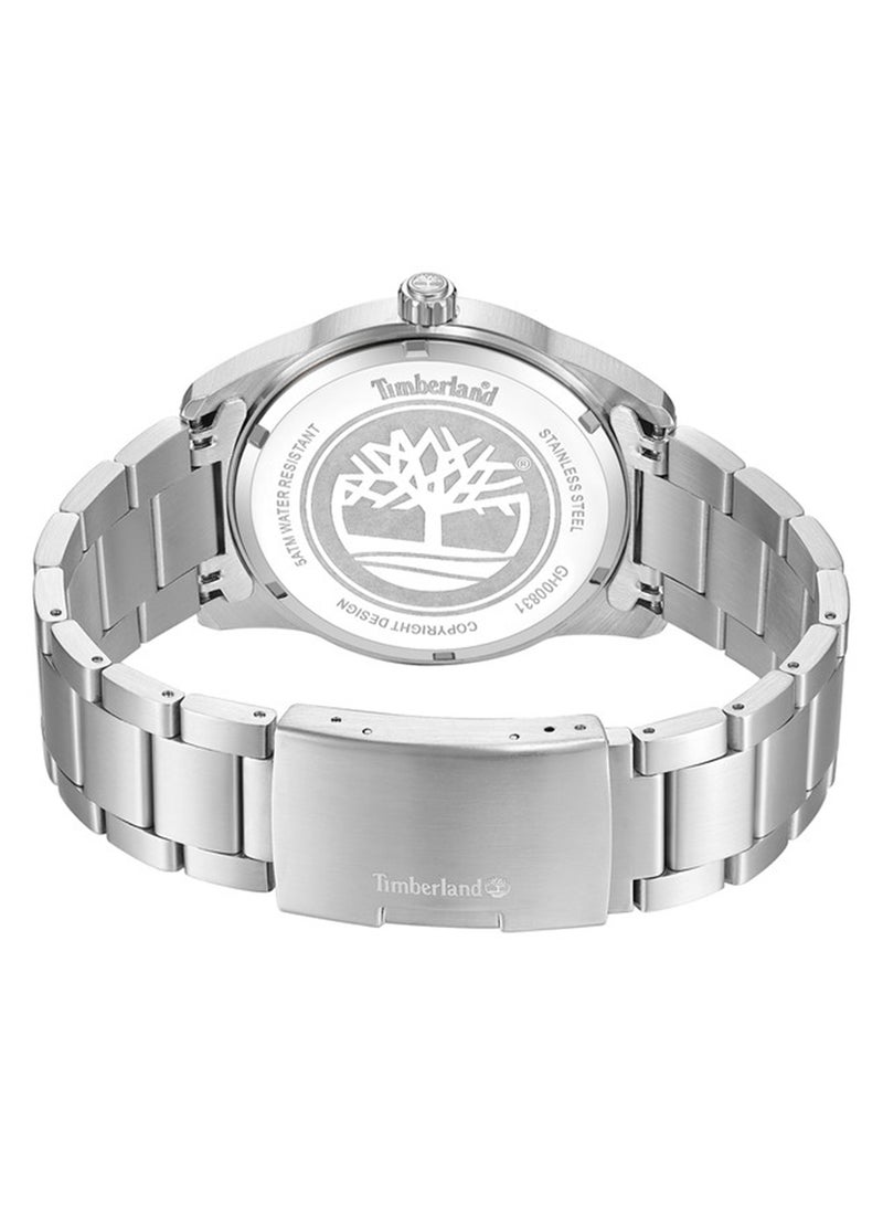 Timberland Men Ashmonth Green Dial Stainless Steel Bracelet Multifunction Watch for Men, 44mm - Image 3