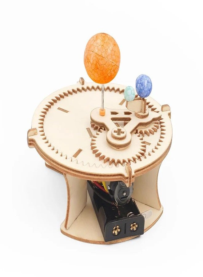 REES52 Sun for Moon and Earth Design, Wooden Puzzle, Mechanical Kit, Science Educational Toy, for Kids - Image 1