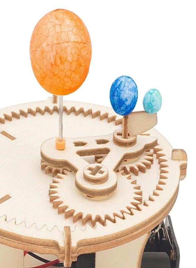REES52 Sun for Moon and Earth Design, Wooden Puzzle, Mechanical Kit, Science Educational Toy, for Kids - Image 3