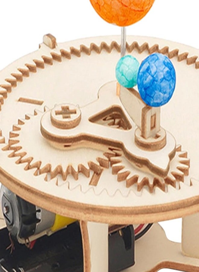 REES52 Sun for Moon and Earth Design, Wooden Puzzle, Mechanical Kit, Science Educational Toy, for Kids - Image 4