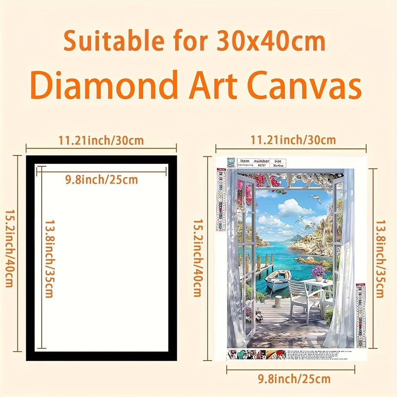 5 Mixed Sets Magnetic Picture Frames A3 A4 A5 Self Adhesive Backing Reusable Fridge Magnets Transparent Creative Party Decoration For Diamond Painting Posters Certificates Photos Oil Paintings Vertical Mounting Handmade Craftsmanship - Image 2