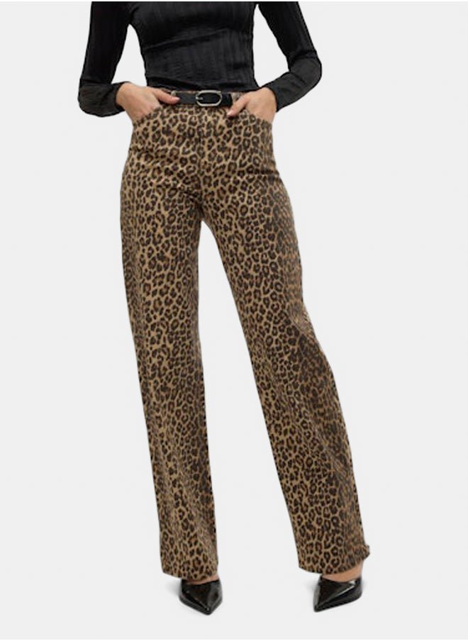VERO MODA - Vmtessa Hr Wide Stretch Aop Jeans Noos - Image 1
