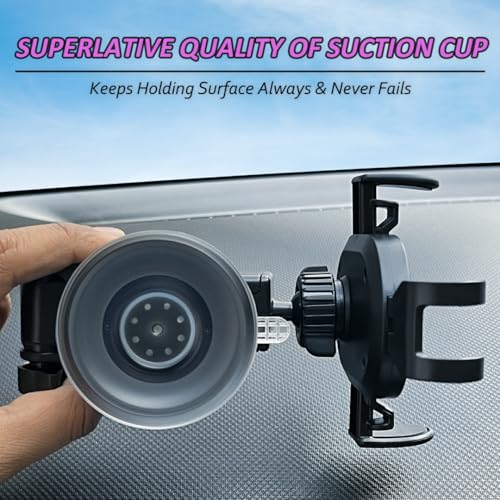 Blackstar B1-MAX Mobile Phone Holder for Car Dashboard/Windshield with Multi Angle Rotation and Adjustment (Supports All Mobiles) - Image 5