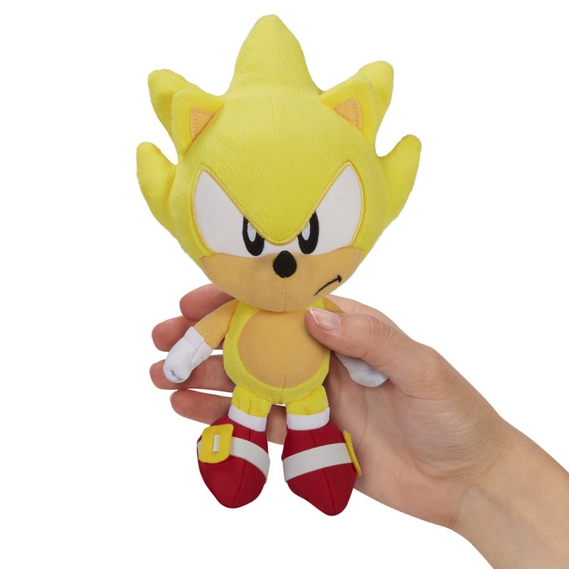 Sonic The Hedgehog Super Sonic 7-Inch Plush Collectible Stuffed Figure - Image 2