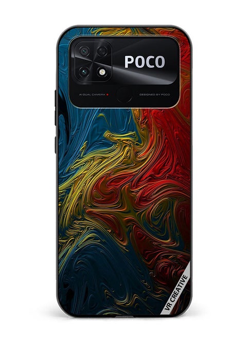Protective Case Cover For Xiaomi Poco C40 Flower Design Multicolour