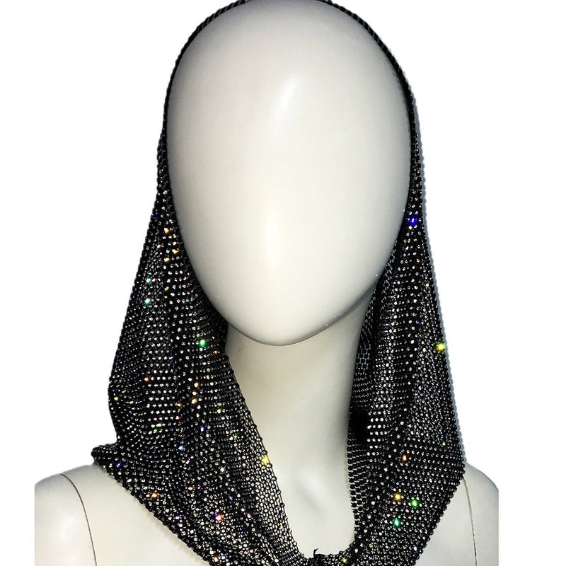 Elastic Rhinestone Fishing Net Hat Punk Street Style Unisex Headwear - Image 5