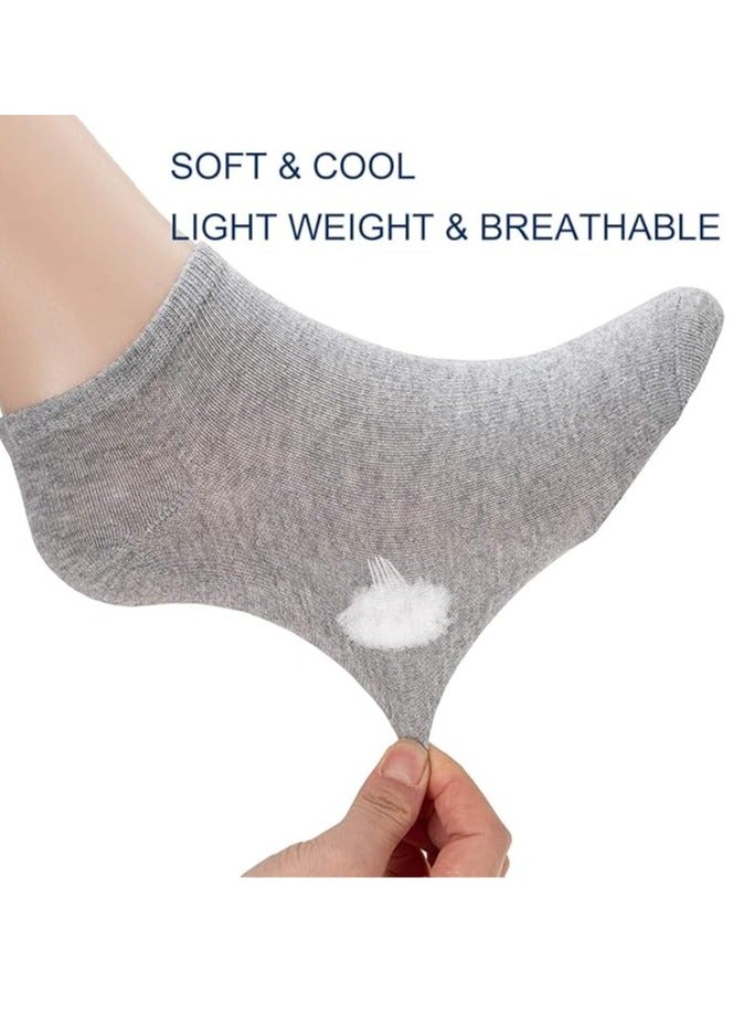 BORTONY 8 Pairs Low Cut Ankle Socks for Men/Women Thin Breathable Summer Comfort Low Cut Socks  - Image 2