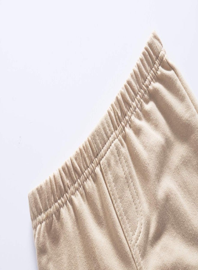 Monvecle 2pcs Toddler Boys Cotton Kick Shorts Toddler Underwear Shorts Set 2pcs Pack Khaki 3-4T - Image 4