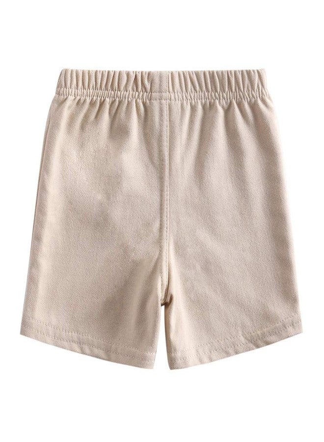 Monvecle 2pcs Toddler Boys Cotton Kick Shorts Toddler Underwear Shorts Set 2pcs Pack Khaki 3-4T - Image 3