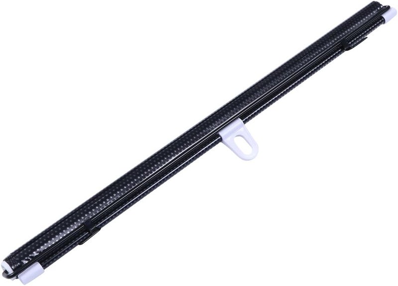 Healeved Universal Retractable Car Sun Shade Curtain 2pcs 50X125Cm Vehicle Window Roller Sunshade Protector Black Mesh for Summer Heat Insulation - Image 1