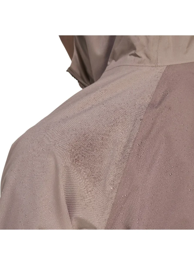 adidas جاكيت مطر أديداس نسائي بني