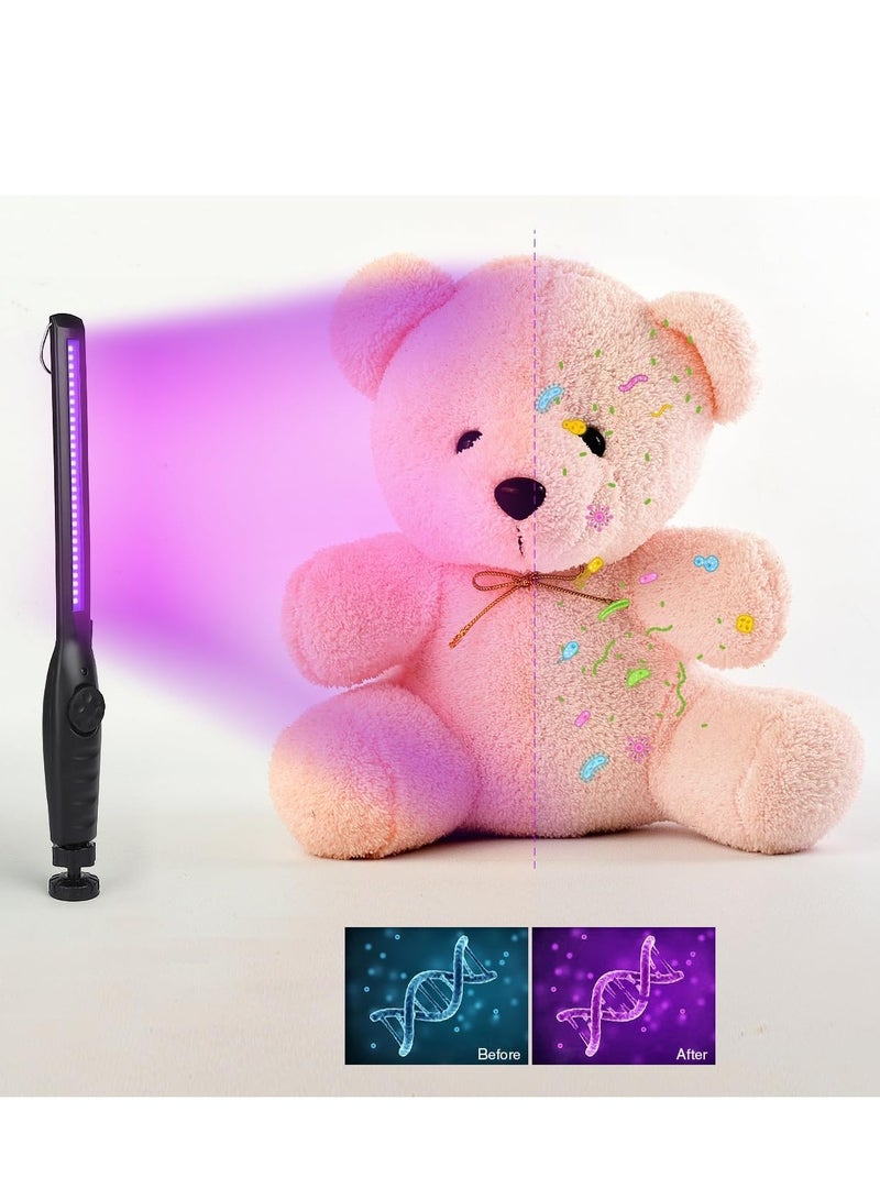 UV Light Sanitizer, Portable UV Light Disinfection Lamp USB Rechargeable Ultraviolet Light Sanitizer for Home Hotel Travel Car Kills 99% of Germs Viruses & Bacteria UV Light Sanitizer Wand 1 Pack - Image 3