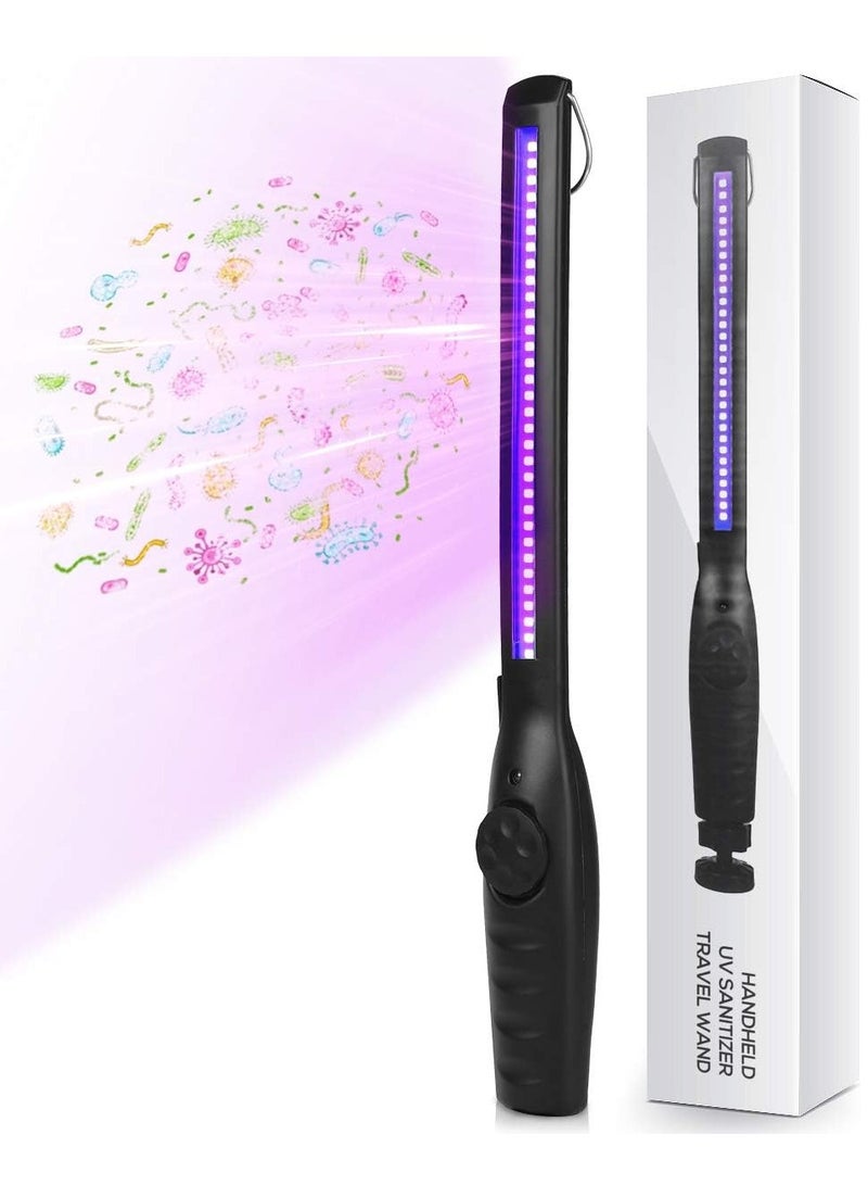 UV Light Sanitizer, Portable UV Light Disinfection Lamp USB Rechargeable Ultraviolet Light Sanitizer for Home Hotel Travel Car Kills 99% of Germs Viruses & Bacteria UV Light Sanitizer Wand 1 Pack - Image 1