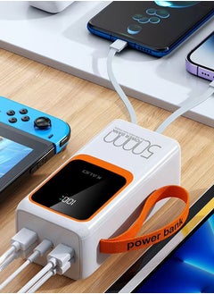 KALIO 2Packs Power Bank Fast Charging 50000mAh 66W for Lightning and Type-C Devices, Mobile Phones, Tablets / Black White  - Image 4