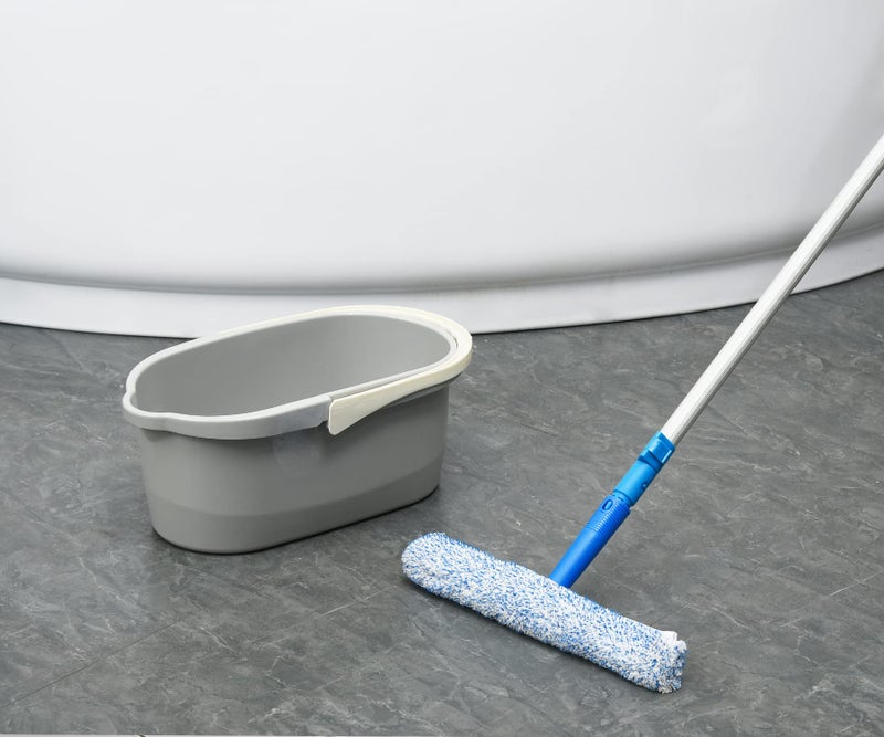 Haundry 4.5 Gallon Cleaning Bucket, Good Grips Household Mop Bucket for Cleaning Supplies, Cleaning Caddy Organizer Basket with Handle, 17.1L, Grey - Image 4
