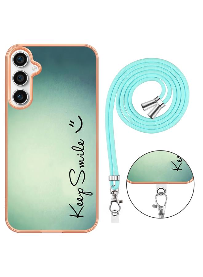 اس-توب جراب لهاتف Samsung Galaxy S23 FE 5G مطلي بالكهرباء IMD مزدوج الجوانب مع حبل - Image 2