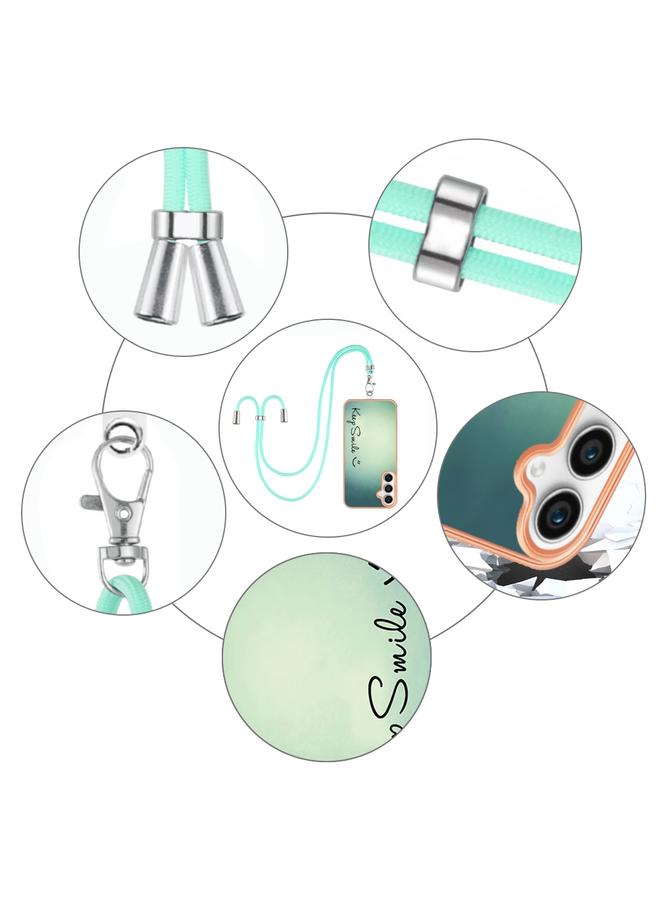 اس-توب جراب لهاتف Samsung Galaxy S23 FE 5G مطلي بالكهرباء IMD مزدوج الجوانب مع حبل - Image 3