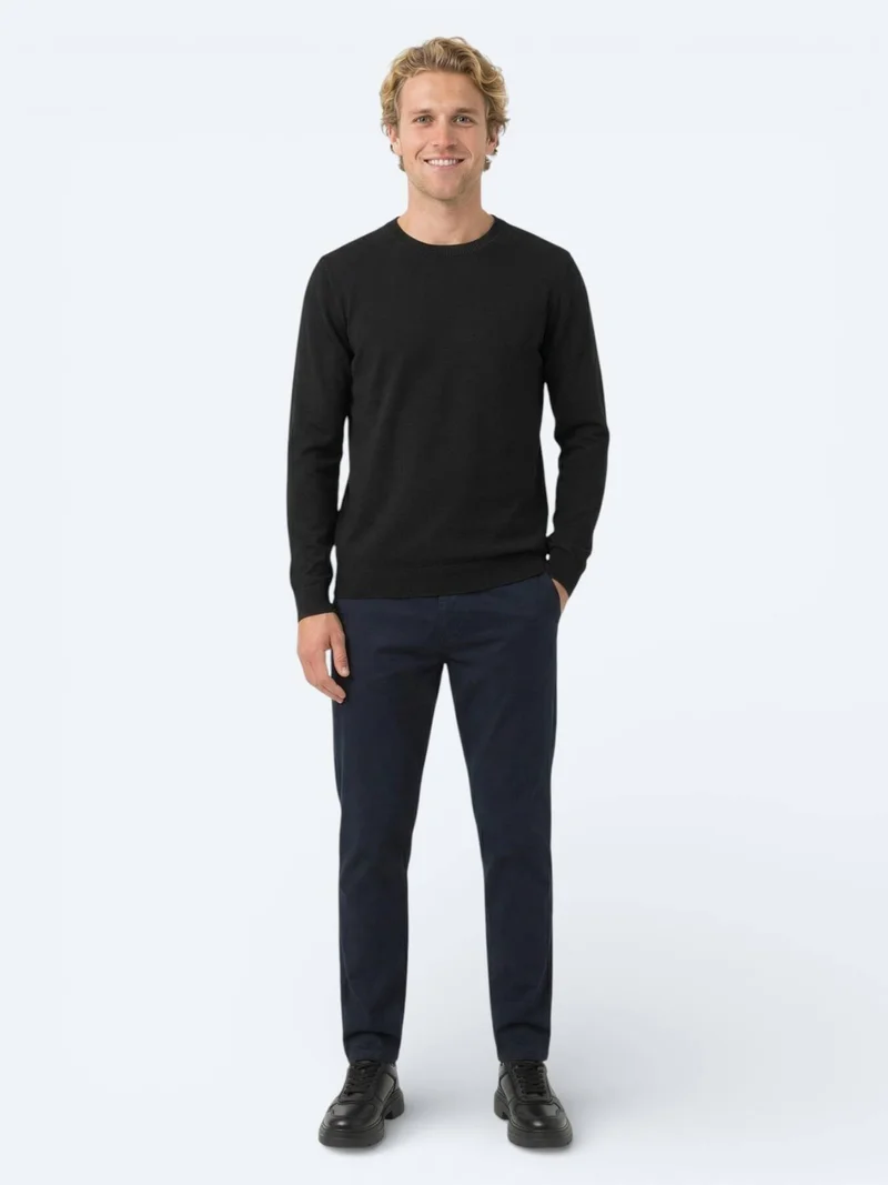 Kip Black Knitwear Sweatshirt