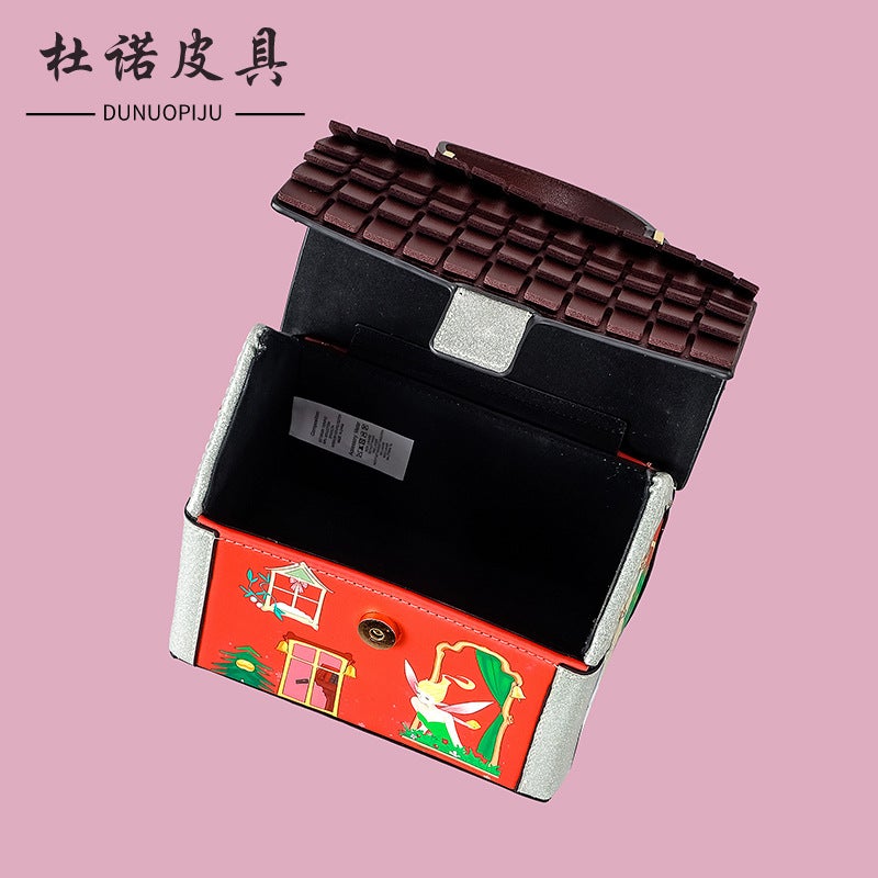 Creative Christmas Tree Small House Shoulder Crossbody Bag Cute Po Props Handbag Women'S Fashionable Personalized Handbag - Image 5