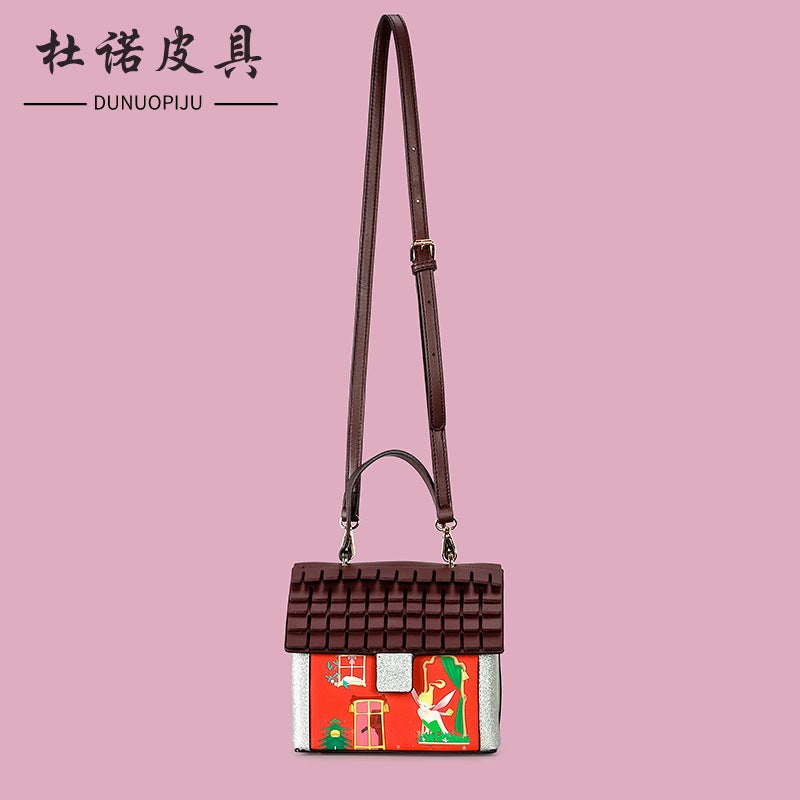 Creative Christmas Tree Small House Shoulder Crossbody Bag Cute Po Props Handbag Women'S Fashionable Personalized Handbag - Image 3