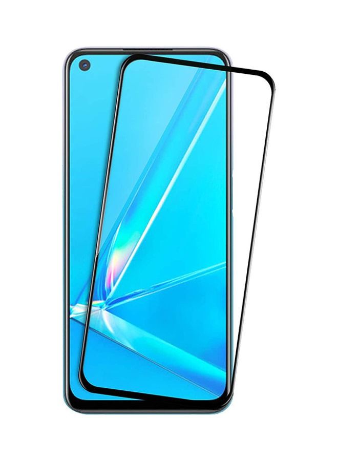 Tempered Glass Screen Protector For OPPO A92 Black/Clear - Image 3