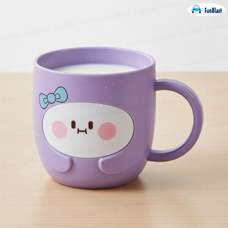 FunBlast Milk Mug for Kids – 350 Ml; Unbreakable Mug for Kids, Milk Mugs for Kids Unbreakable - Milk Drinking Cup for Kids (Purple2) - Image 5