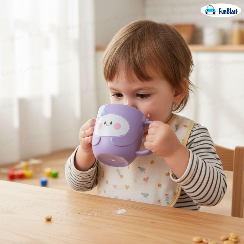 FunBlast Milk Mug for Kids – 350 Ml; Unbreakable Mug for Kids, Milk Mugs for Kids Unbreakable - Milk Drinking Cup for Kids (Purple2) - Image 2