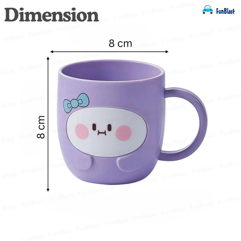 FunBlast Milk Mug for Kids – 350 Ml; Unbreakable Mug for Kids, Milk Mugs for Kids Unbreakable - Milk Drinking Cup for Kids (Purple2) - Image 3