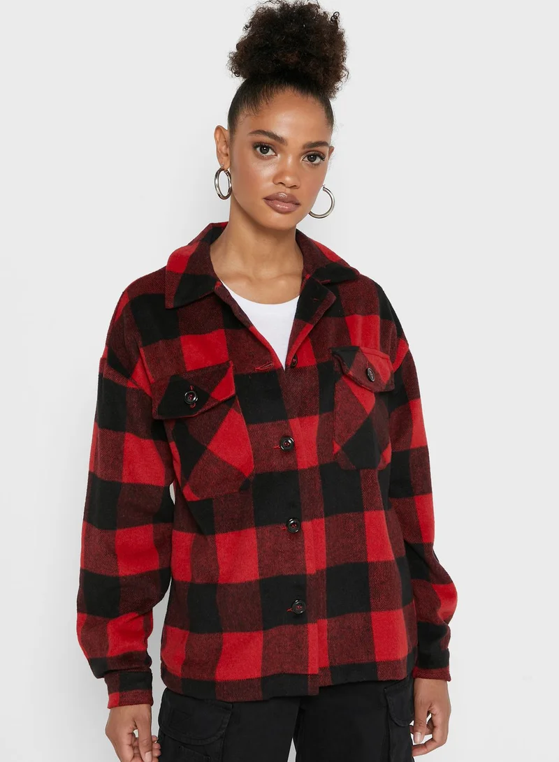 Ginger Checked Tweed Jacket