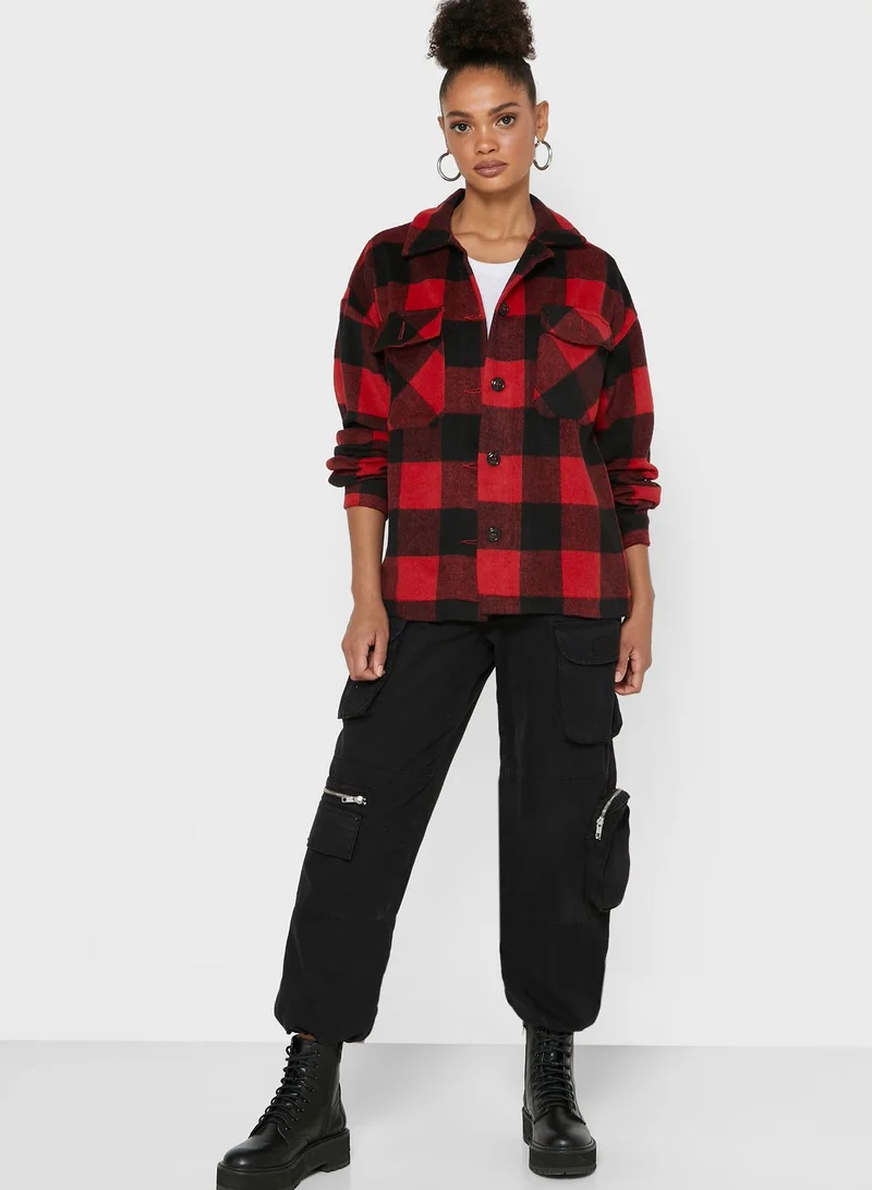 Ginger Checked Tweed Jacket