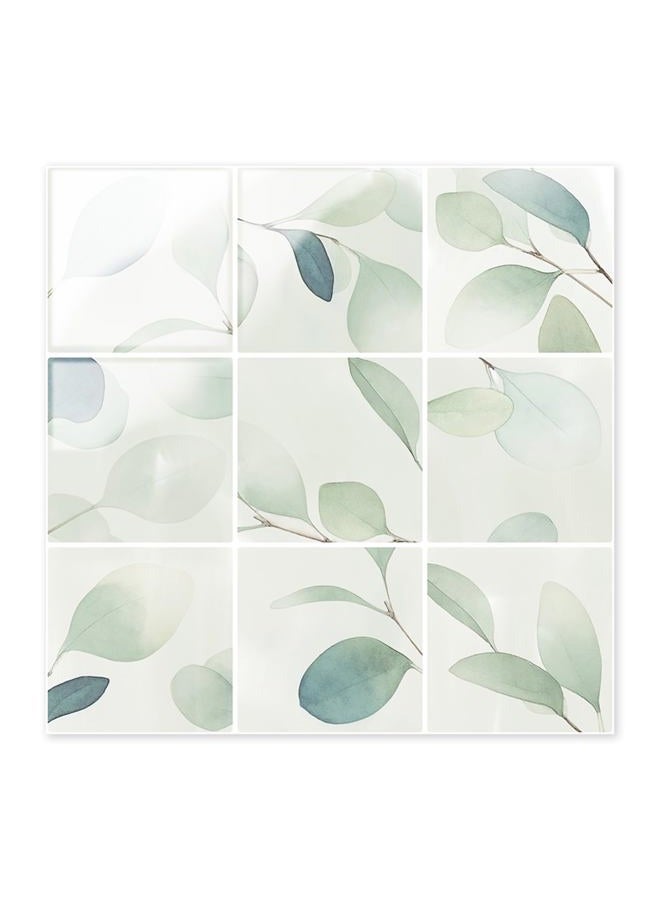 SVNOOC Peel & Stick Tile Stickers Waterproof Self-Adhesive Backsplash Stickers for Kitchen Bathroom Decor 10 Pack 11.8''x11.8'' (Green) - Image 1
