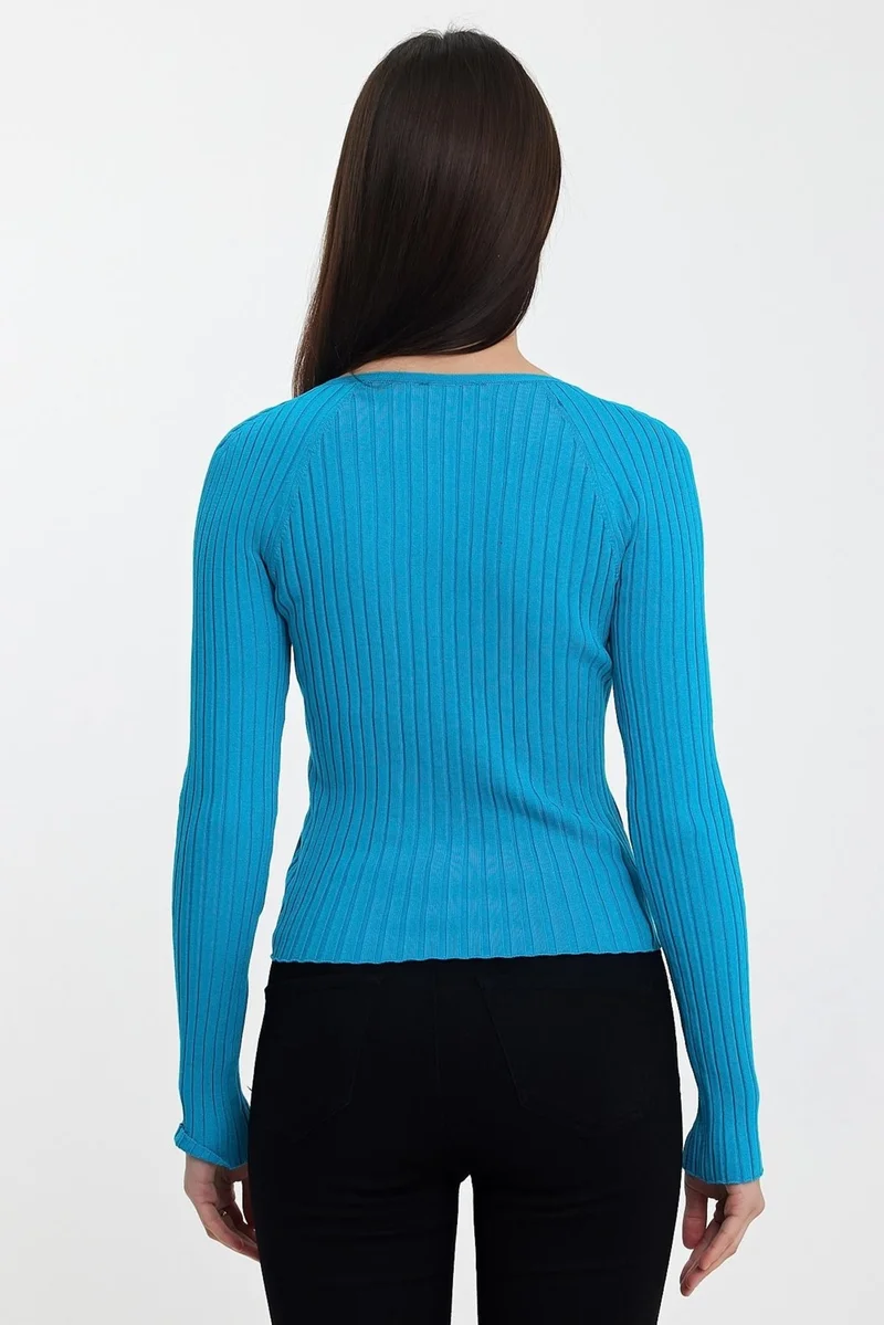 الكسندر جاردي V-Neck Ribbed Knitwear SWEATER(A92160-S)
