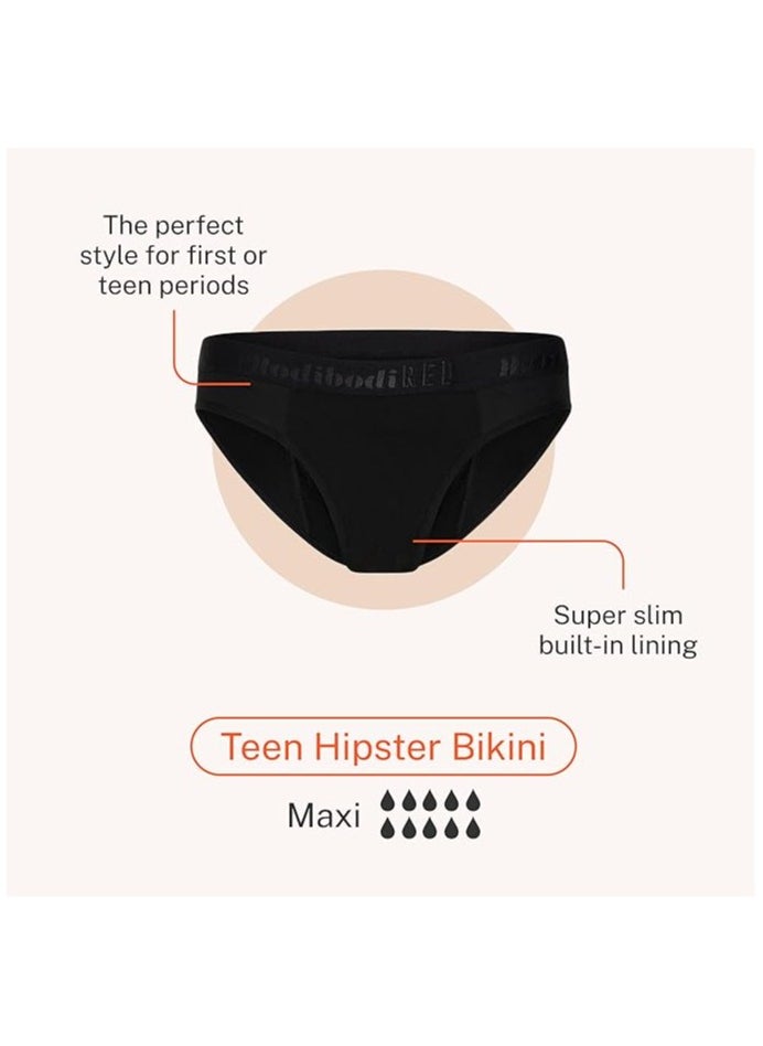 Modibodi - Teen Hipster Bikini - Maxi Absorbency - Period Protection Underwear for Teens - Image 1