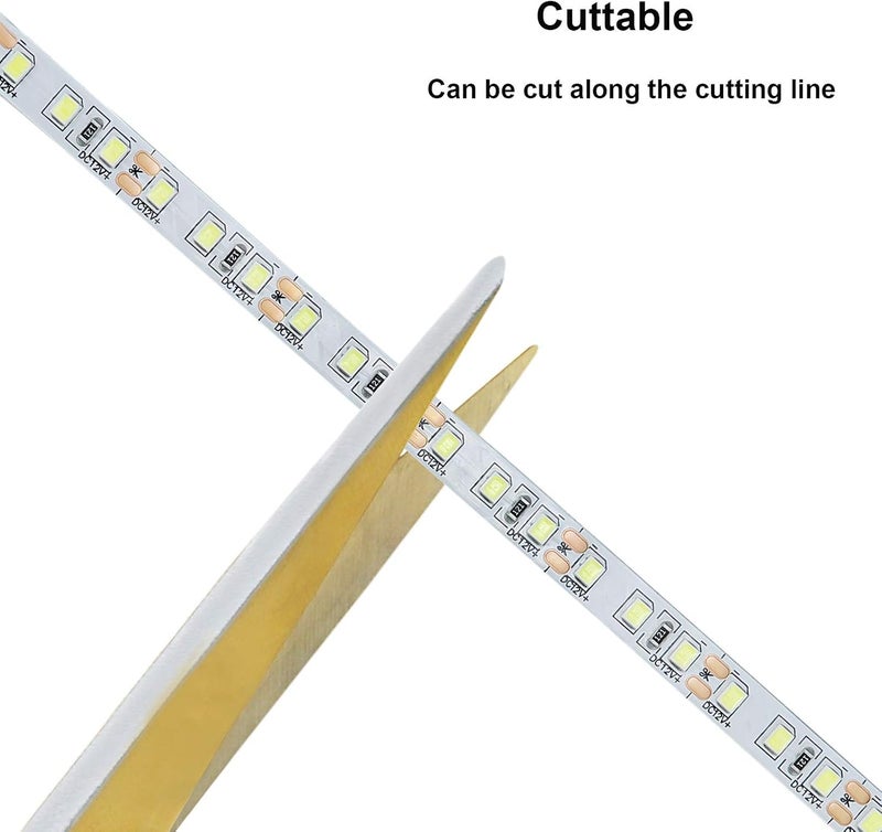 Meridian Flexible 12V LED Ribbon Strip Light - Natural White 4000K, 5M CT - Image 5