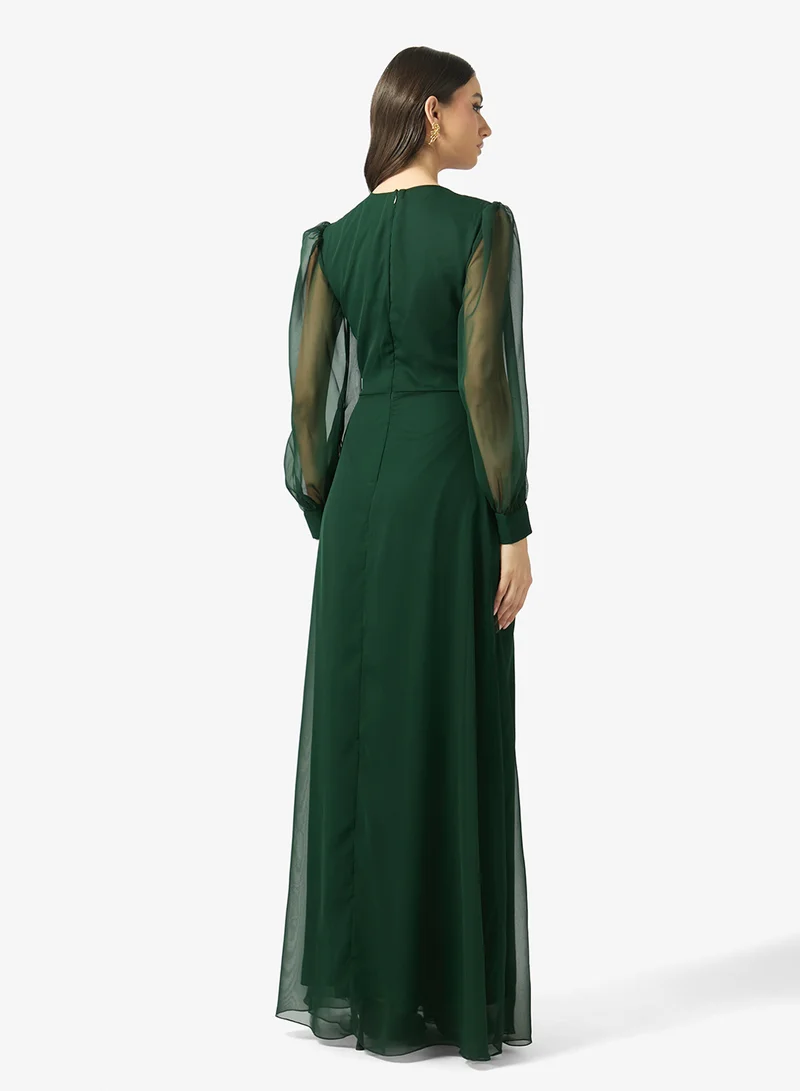 فيرجوس لاونج فستان إيلويزا بأكمام ملفوفة